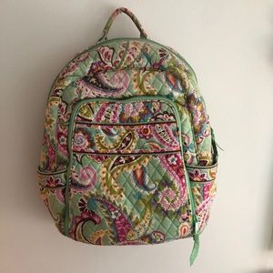 Vera Bradley Paisley Campus Backpack
